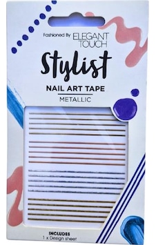 Elegant Touch Stylist Metallic Nail Art Metalik Renkler Tırnak Şerit Bant Süsü Elegant Touch Stylist Metallic Nail Art Metalik Renkler Tırnak Şerit Bant Süsü