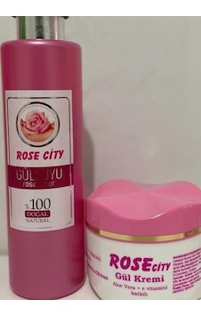 RoseCity 380ML Gülsuyu + 275ML Aloe Vera gül Krem Hediye RoseCity 380ML Gülsuyu + 275ML Aloe Vera gül Krem Hediye