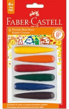 Faber Castell Parmak Mum Boya 6 Renk