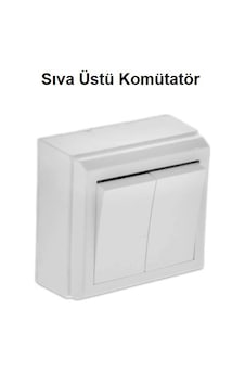 Sıva Üstü Komütatör Priz