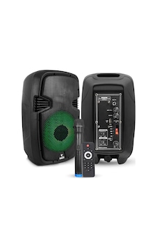 Aktif Seyyar Anfi El Mikrofonlu 20 CM 100 W BT/USB/SD/AUX Ledli Wes Aktif Seyyar Anfi El Mikrofonlu 20 CM 100 W BT/USB/SD/AUX Ledli Wes