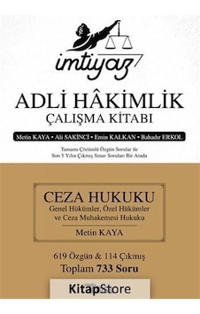 Ceza Hukuku Genel Hükümler - Özel Hükümler ve Ceza Muhakemesi Hukuku - İmtiyaz Adli Hakimlik Çalışma - Ali Sakinci - Temsil Kitap Ceza Hukuku Genel Hükümler - Özel Hükümler ve Ceza Muhakemesi Hukuku - İmtiyaz Adli Hakimlik Çalışma - Ali Sakinci - Temsil Kitap
