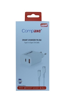 Compaxe Cta-350tt 35w 5v 3a Pd-qc+ Type-c To Type-c Şarj Kablos Compaxe Cta-350tt 35w 5v 3a Pd-qc+ Type-c To Type-c Şarj Kablos