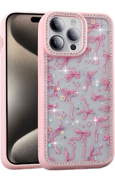 Apple Uyumlu iPhone 14 Pro Max Kılıf Taşlı Ve Simli Tasarım Zore Azra Kapak Pembe Apple Uyumlu iPhone 14 Pro Max Kılıf Taşlı Ve Simli Tasarım Zore Azra Kapak Pembe