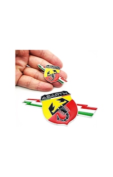 Abarth Amblem Arma Sticker Rozet Yapışkanlı Metal Abarth Amblem Arma Sticker Rozet Yapışkanlı Metal
