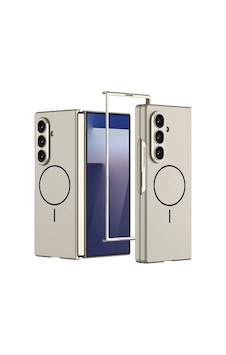 Samsung Uyumlu Galaxy Z Fold 7 Kılıf Wireless Şarj Özellikli Zore Kıpta M-safe Kapak Titanyum Samsung Uyumlu Galaxy Z Fold 7 Kılıf Wireless Şarj Özellikli Zore Kıpta M-safe Kapak Titanyum