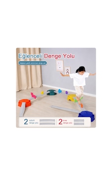 Çocuk Denge Oyunu Seti Montessori Kaydırmaz Denge Yolu Ve Platform Oyuncağı - 2 Uzun 2 Kısa Denge Yolu Çocuk Denge Oyunu Seti Montessori Kaydırmaz Denge Yolu Ve Platform Oyuncağı - 2 Uzun 2 Kısa Denge Yolu
