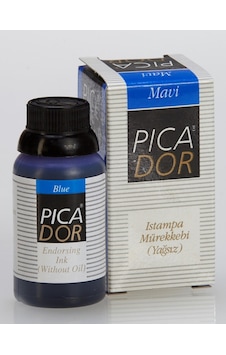 PICADOR ISTAMPA MÜREKKEBİ 30CC MAVİ KE002 12 Adet PICADOR ISTAMPA MÜREKKEBİ 30CC MAVİ KE002 12 Adet