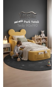 Yatella Luxury Tedyy Baza ve Başlıklı Montessori Full Sünger Yatak Seti 90 X 190 Sarı Yatella Luxury Tedyy Baza ve Başlıklı Montessori Full Sünger Yatak Seti 90 X 190 Sarı