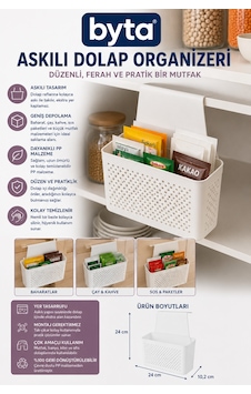 Askılı Dolap Organizeri Raf Altı Çok Amaçlı Mutfak Ve Banyo Saklama Sepeti Beyaz Askılı Dolap Organizeri Raf Altı Çok Amaçlı Mutfak Ve Banyo Saklama Sepeti Beyaz
