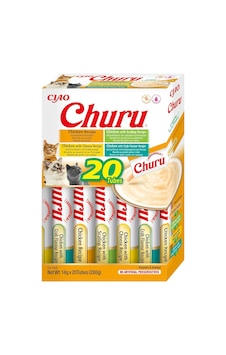 Churu Kedi Ödül Maması Likit Atıştırmalık Kutusu, Tavuklu Tahıl İçermez, Şekersiz, Yapay Aroma İçermez %10