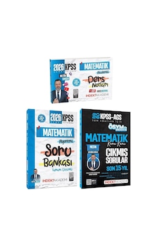 İndeks Akademi 2026 Kpss Matematik Video Ders Notları + Soru Bankası + Çıkmış Sorular 3 Lü Set - Metin Şimşek İndeks Akademi Yayıncılık İndeks Akademi 2026 Kpss Matematik Video Ders Notları + Soru Bankası + Çıkmış Sorular 3 Lü Set - Metin Şimşek İndeks Akademi Yayıncılık