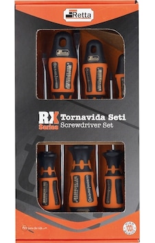 Retta Rx Serisi 7 Parça Tornavida Seti Retta Rx Serisi 7 Parça Tornavida Seti