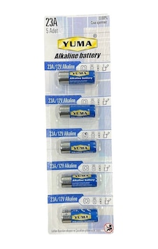 Yuma 23a Mn23 V23a V23ga 12 Volt Alkalin Pil 5 Li Paket Evimdeyokyok Yuma 23a Mn23 V23a V23ga 12 Volt Alkalin Pil 5 Li Paket Evimdeyokyok