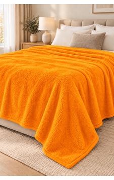 Çift Kişilik Welsoft Battaniye 220x240 Büyük Ebatlı Battaniye Soft Yumuşak Dokulu Turuncu Çift Kişilik Welsoft Battaniye 220x240 Büyük Ebatlı Battaniye Soft Yumuşak Dokulu Turuncu