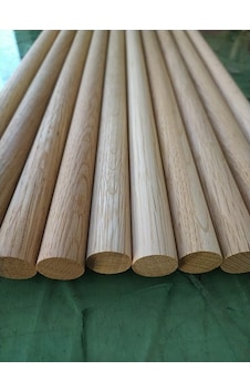 Ahşap Meşe Çubuk Fırınlanmış Pürüzsüz 20 Mm 45 Cm 10 Adet