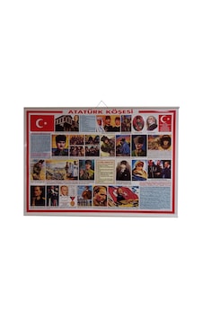 And Atatürk Köşesi Levhası 70X100CM Askılı ve Çıtalı And Atatürk Köşesi Levhası 70X100CM Askılı ve Çıtalı