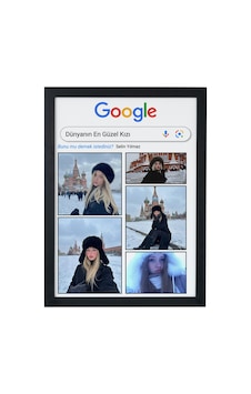 Google Arama Konseptli Kişiye Özel Poster Dünyanın En Güzel Kızı Tasarımı Çerçeveli Poster Tablo Siyah Google Arama Konseptli Kişiye Özel Poster Dünyanın En Güzel Kızı Tasarımı Çerçeveli Poster Tablo Siyah