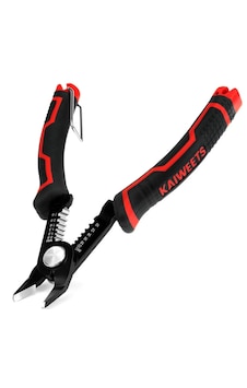 Kaıweets Kws-112 2'si 1 Arada Tel Soyucu/kesici 10-20 Awg 65mn Çelik 30 Açıktı Kolu Ergonomik Siyah