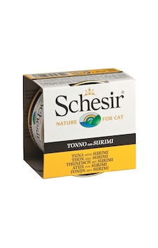 Schesir Ton Balıklı ve Surimi Jelly Konserve Yetişkin Kedi Maması 85 G Schesir Ton Balıklı ve Surimi Jelly Konserve Yetişkin Kedi Maması 85 G