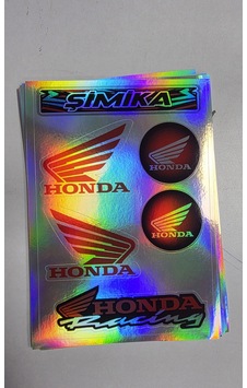 Honda Hologram 10x15 Cm Kaliteli Baskı Stıcker 1 Takim Etıket Honda Hologram 10x15 Cm Kaliteli Baskı Stıcker 1 Takim Etıket