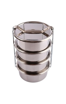 12x6 Cm 4 Gözlü Sefer Tası Yaylı Taşıma Sistemi Tek Kişilik 12x6 Cm 4 Gözlü Sefer Tası Yaylı Taşıma Sistemi Tek Kişilik