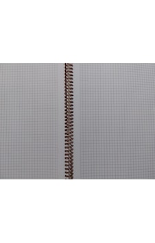 A4 80 Yaprak Kareli Telli Defter Pastel Renk Plastik Kapak Göz Yormayan Krem Renk Kağıt Lila