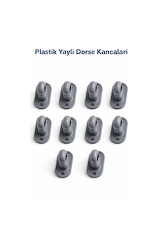 Plastik Yaylı Dorse Kancası 40 No Oval Dayanıklı Branda Kancası - 10 Adet Gri Plastik Yaylı Dorse Kancası 40 No Oval Dayanıklı Branda Kancası - 10 Adet Gri
