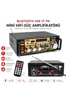 Mini Dev Anfi 400w 12v 220v Bluetooth Usb Sd Fm Radio Pk-6104