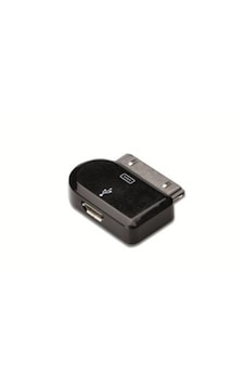 Apple Uyumlu iPod Micro Usb Adaptör, 30pin Erkek - Micro Usb B Dişi, Usb 2.0 , Ul, Siyah Renk-18602