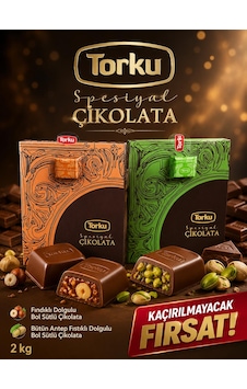 Torku Fındık Dolgulu Bol Antep Fıstıklı Çikolatalı Bayram Şekeri 2 Kg Torku Fındık Dolgulu Bol Antep Fıstıklı Çikolatalı Bayram Şekeri 2 Kg
