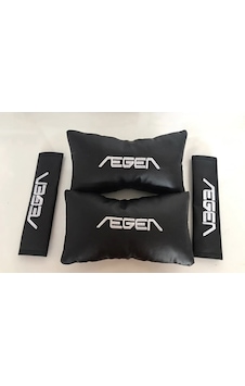 Fiat Egea Nakışlı Deri 1 Çift Boyun Yastık Ve 1 Çift Kemer Pedi Fiat Egea Nakışlı Deri 1 Çift Boyun Yastık Ve 1 Çift Kemer Pedi