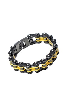 Omark Cotton Biker Yellow Bileklik Siyah Omark Cotton Biker Yellow Bileklik Siyah