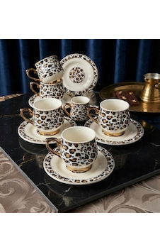 Artworks 12 Parça Leopar Porselen Kahve Fincan Takımı 6 Kişilik Çok Renkli Artworks 12 Parça Leopar Porselen Kahve Fincan Takımı 6 Kişilik Çok Renkli
