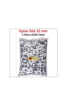 Eser Oynar Göz Siyah 12 mm 4000 Adet Eser Oynar Göz Siyah 12 mm 4000 Adet