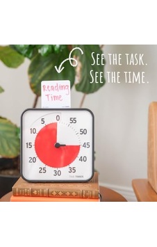 Tıme Tımer Medium 19x19cm - 60 Dakika Görsel Analog Zamanlayıcı Saat - İsteğe Bağlı Akustik Alarm Ses Kontrolü Yüksek Sesli Tıklama Yok Zaman Yönetimi Cihazı Siyah Tıme Tımer Medium 19x19cm - 60 Dakika Görsel Analog Zamanlayıcı Saat - İsteğe Bağlı Akustik Alarm Ses Kontrolü Yüksek Sesli Tıklama Yok Zaman Yönetimi Cihazı Siyah