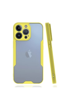Newface - 990 - İphone 14 Pro Max Kılıf Platin Silikon - Csmo-tex - - Sarı Newface - 990 - İphone 14 Pro Max Kılıf Platin Silikon - Csmo-tex - - Sarı