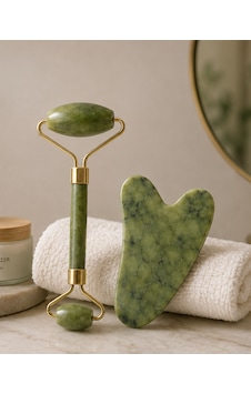 Hmngoakkllby Jade Roller Ve Gua Sha Taşı Yüz Bakım Masaj Seti Akllhmng Diğer