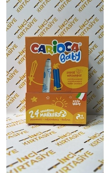 Carioca Jumbo Bebek Yıkanabilir Keçeli Boya Kalemi 24'lü 2+ Yaş