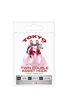 Tokyo Tackle Twin Double Assist Hook 2'li Asist Kanca No:3/0 Tokyo Tackle Twin Double Assist Hook 2'li Asist Kanca No:3/0