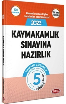 2023 Kaymakamlık Sınavına Hazırlık Tamamı Çözümlü 5 Deneme Sınavı Data Yayınları 2023 Kaymakamlık Sınavına Hazırlık Tamamı Çözümlü 5 Deneme Sınavı Data Yayınları