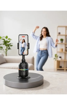 Astraltech Yapay Zeka İle Yüz Takipli 360 Dönen Masaüstü Telefon Sabitleyici Astraltech Yapay Zeka İle Yüz Takipli 360 Dönen Masaüstü Telefon Sabitleyici
