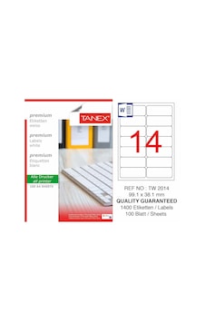 Tanex Tw-2014 Lazer Etiket 99.1 x 38.1 MM 100 Adet Tanex Tw-2014 Lazer Etiket 99.1 x 38.1 MM 100 Adet