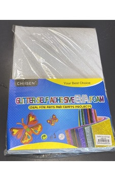 Chiisen Glitter Simli Kendinden Yapışkanlı Eva Foam Köpük Levha Sanat El İşi Projeler İçin Em149