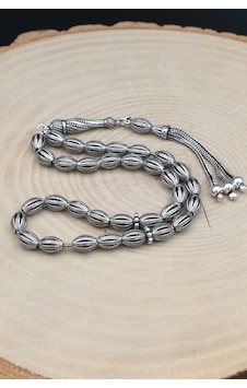 Erkek 925 Ayar Gümüş Tesbih Orta Boy -26 Gr- 901699 Erkek 925 Ayar Gümüş Tesbih Orta Boy -26 Gr- 901699