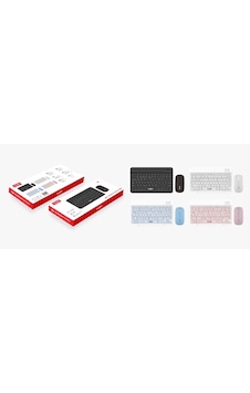Yılıma Q-1010km Siyah Bluetoothlu Mini Klavye Mouse Lazer Yılıma Q-1010km Siyah Bluetoothlu Mini Klavye Mouse Lazer