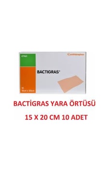Bactigras Parafinli Tül Sargı Yara Bakım Örtüsü 15 x 20 CM 10 Adet