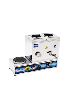 Mizan 40 Lık Elektrikli 30 Litre 2 Demlikli Çay Kazanı Çay Ocağı Mizan 40 Lık Elektrikli 30 Litre 2 Demlikli Çay Kazanı Çay Ocağı