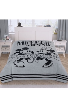 Lisanslı Disney Minnie&Mickey Dancing Pamuk Battaniye Çok Renkli