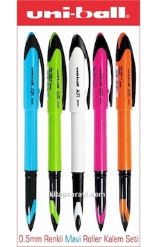 Uniball Air 0.5 Mm Renkli- Mavi Roller Kalem Seti Uba-188m 5 Adet Diğer Uniball Air 0.5 Mm Renkli- Mavi Roller Kalem Seti Uba-188m 5 Adet Diğer